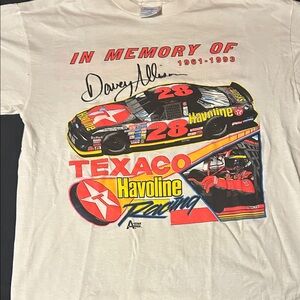 Davey Allison memorial t-shirt 1993 vintage. Size L